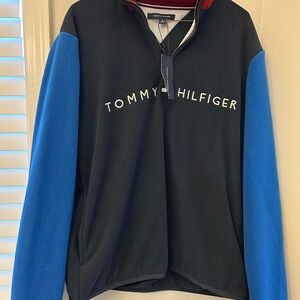 Tommy Hilfiger Black and Blue Pullover